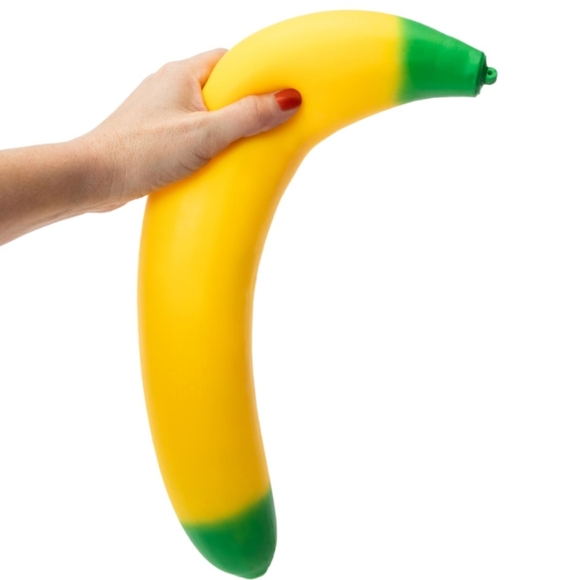 Toymendous Laffy Snacks, Squishy Banana Stress Ball Toy (New) - Picture 3 of 12